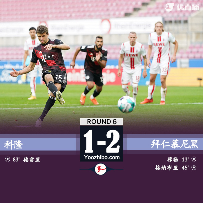 <a href=/zuqiu/suoyou/bayern/ target=_blank class=infotextkey>拜仁</a>慕尼黑2-1科隆