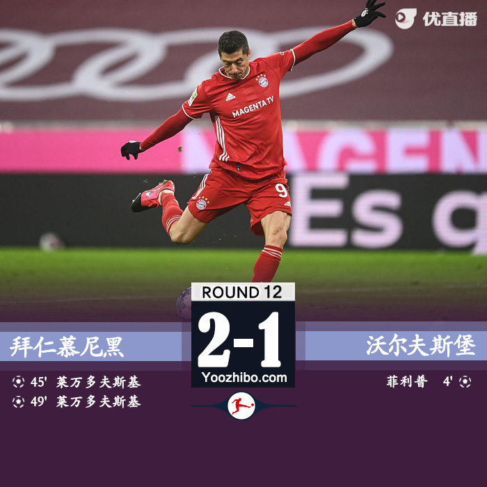 <a href=/zuqiu/suoyou/bayern/ target=_blank class=infotextkey>拜仁</a>慕尼黑2-1沃尔夫斯堡